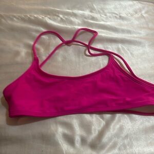 pink swimsuit top